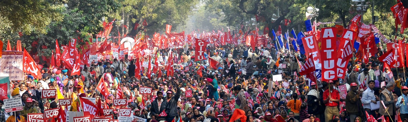Trade union demonstration
