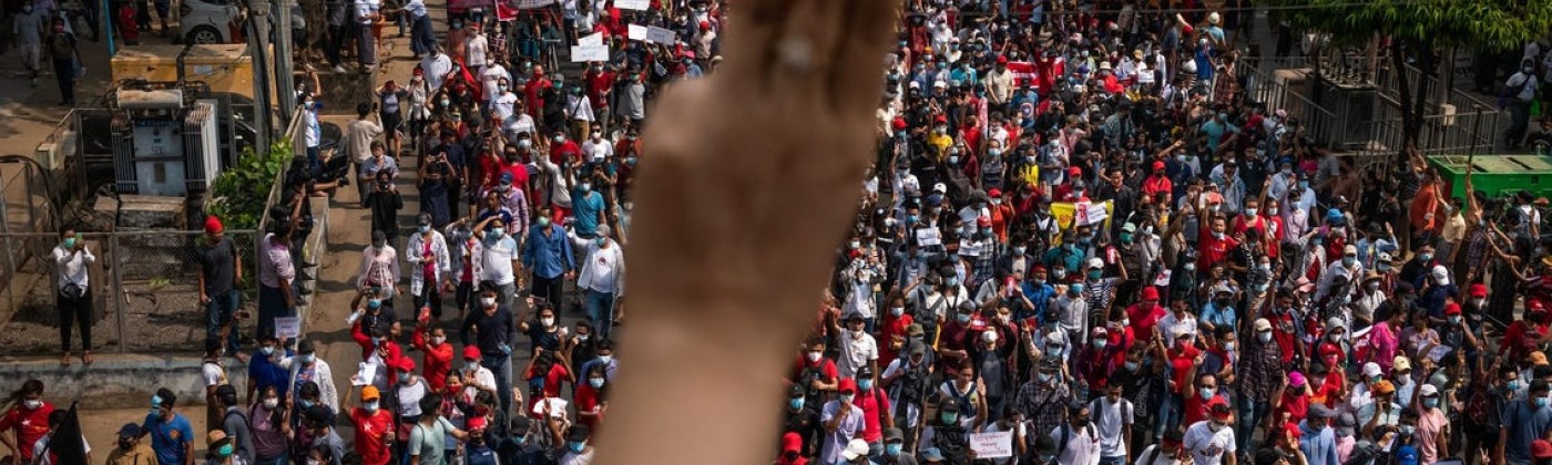 Myanmar crackdown on pro-democracy protestors