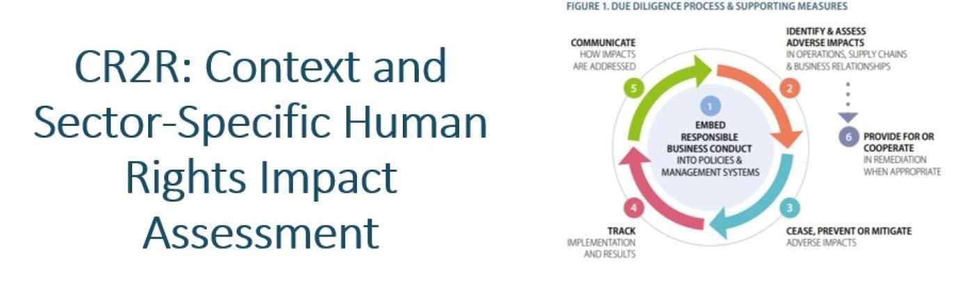 Graphic illustrating context- and sector-specific HRIAs