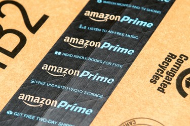 an Amazon shipping box